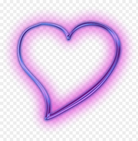 transparent neon purple heart svg free - purple neon heart PNG images with alpha background