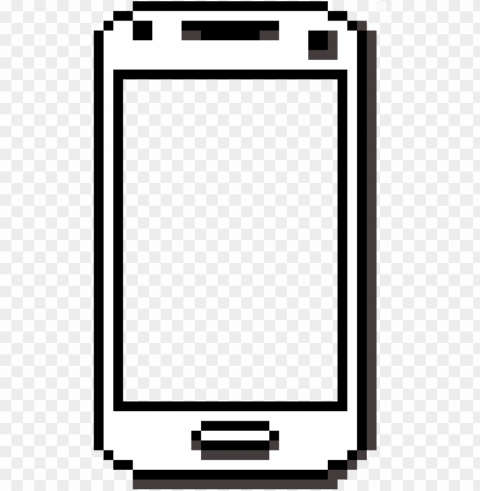 transparent phone pixel art - pixel art head base PNG with cutout background