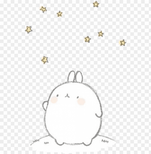  photo cute - colorear de molang y piu piu Transparent Background PNG Isolated Graphic