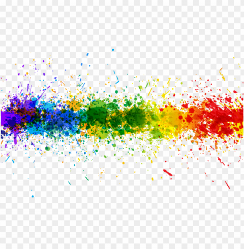  rainbow splash line - color splash Transparent Background PNG Isolated Element