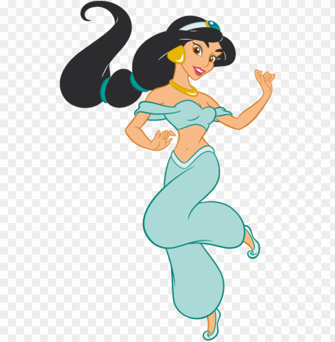  stock and her genie by conthauberger - disney princess jasmine Isolated Artwork on HighQuality Transparent PNG