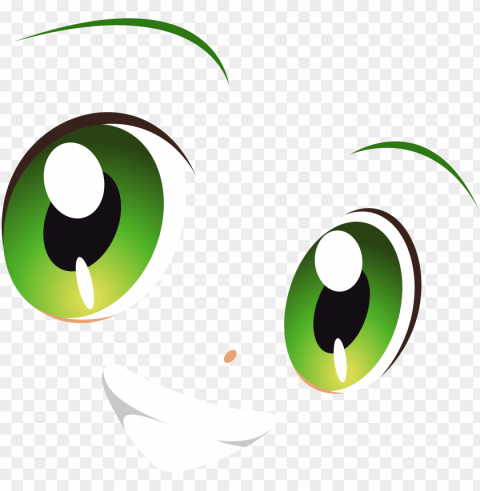 transparent stock green eyes smile yotsuba by carionto - smile eye logo CleanCut Background Isolated PNG Graphic
