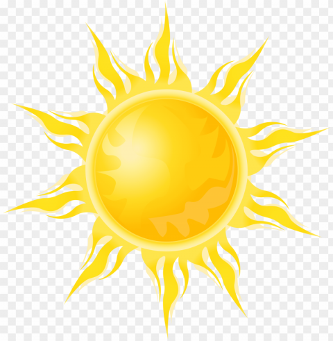 Yellow Sun Clipart PNG images with alpha transparency layer