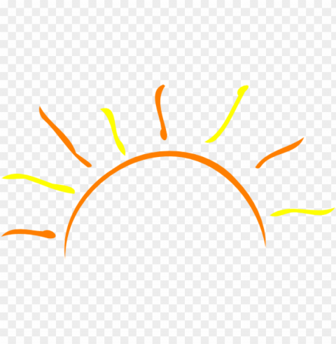  sun half - half sun vector Transparent PNG Artwork with Isolated Subject