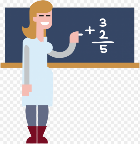 Transparent Teacher Math - Maths Teacher Clipart PNG For Digital Art