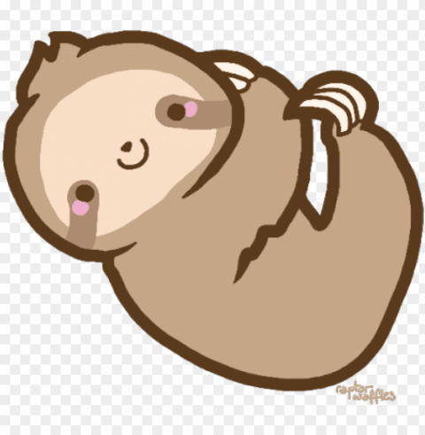 transparent tumblr sloth - sloth clipart cute Clean Background Isolated PNG Object
