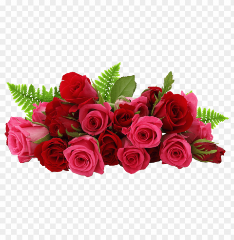 Transparent Valentine Flowers ClearCut Background Isolated PNG Art