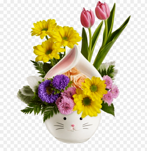 transparent valentine flowers PNG with clear transparency