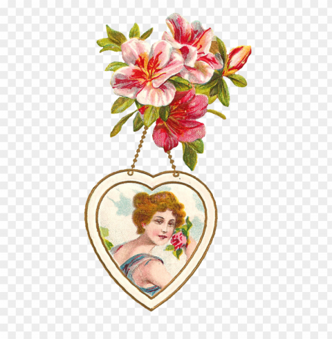 transparent valentine flowers PNG with cutout background