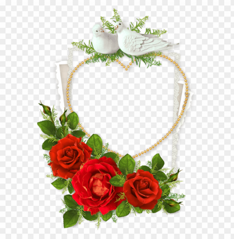  Valentine Flowers Transparent PNG Images Set