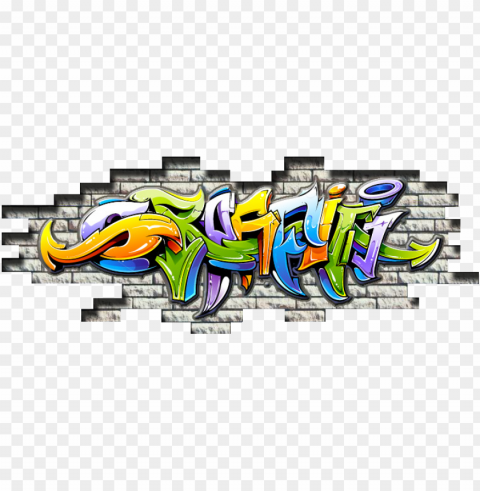  wall graffiti - graffiti Transparent PNG Isolated Element