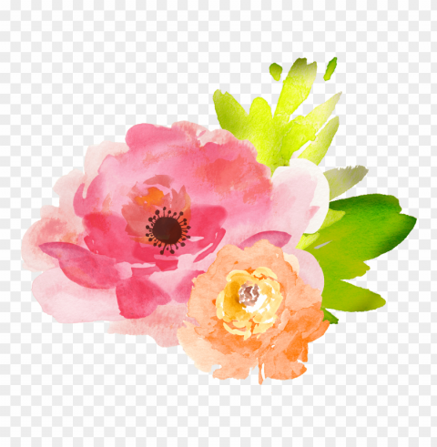  Watercolor Flowers Free PNG Images With Transparent Background