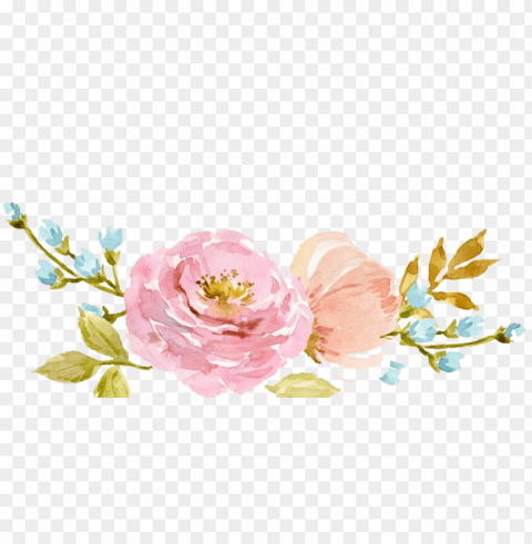  Watercolor Flowers Free Transparent Background PNG