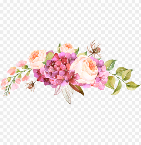  Watercolor Flowers High-resolution Transparent PNG Files