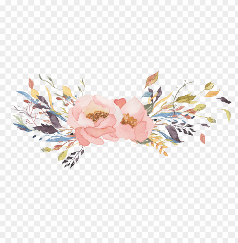  Watercolor Flowers HighQuality Transparent PNG Object Isolation