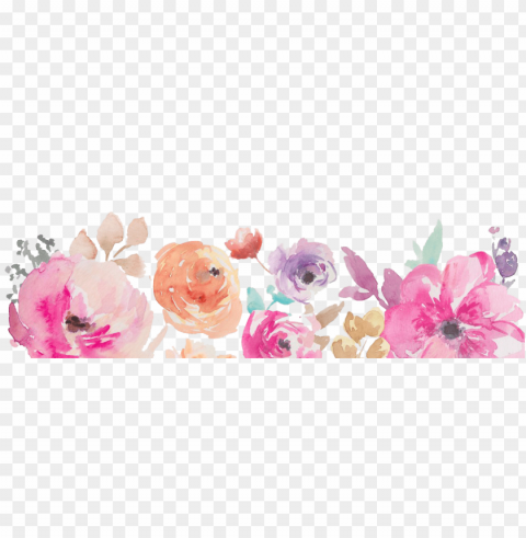  Watercolor Flowers Transparent Background PNG Isolated Character