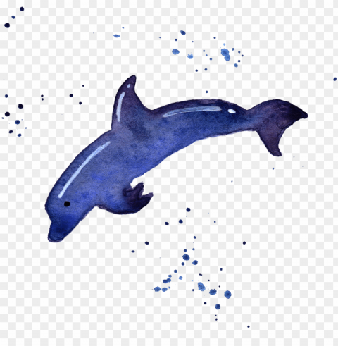 transparent whale watercolor download - watercolor sea animals transparent PNG images for mockups