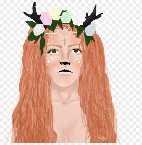 Transparent White Flower Crown PNG For Social Media