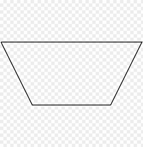 trapezoid - trapezoid shape upside dow Isolated Character on Transparent PNG