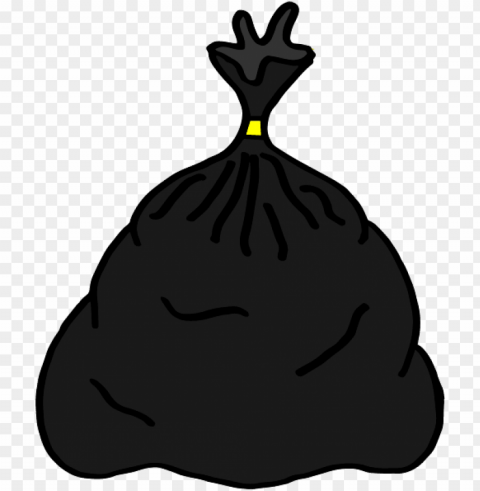 trash bags needed - garbage bag cartoon Transparent Background Isolated PNG Item