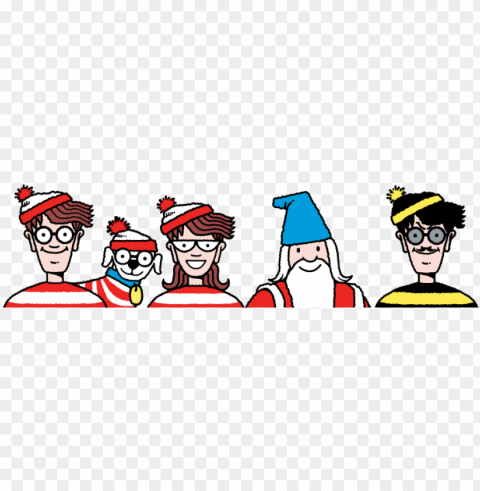 travel the world playing where's waldo - wheres wally and friends PNG Graphic with Transparent Background Isolation PNG transparent with Clear Background ID 0294c32f