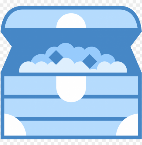 treasure chest icon - treasure chest icon blue Transparent PNG Isolated Element