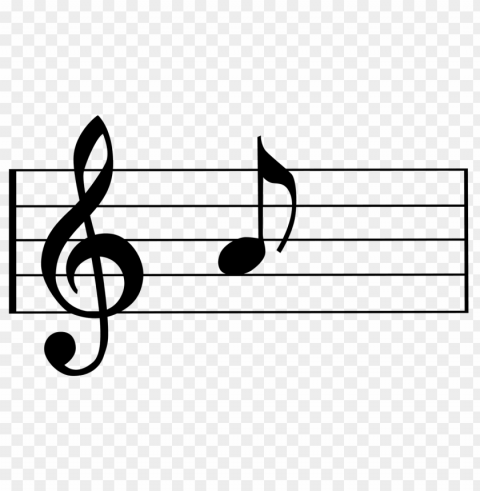 treble clef and note PNG images with alpha transparency layer
