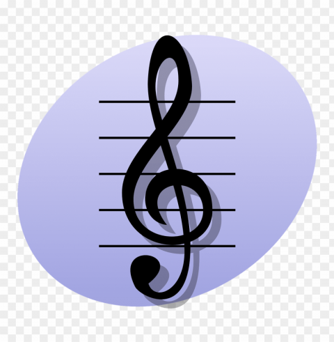 treble clef blue background PNG images with alpha transparency free