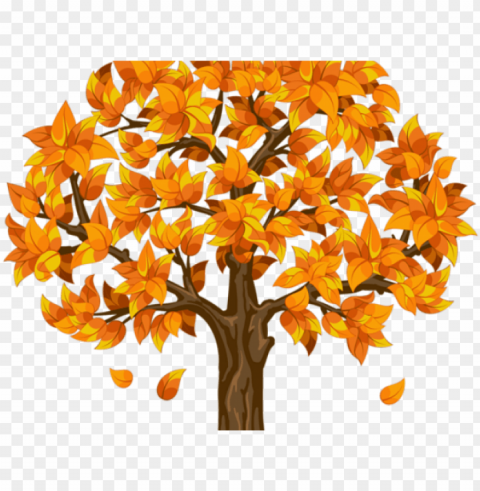 tree clipart clipart deciduous tree - autumn tree clipart PNG Isolated Illustration with Clear Background