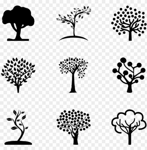 tree icons - tree icon PNG images with alpha transparency diverse set