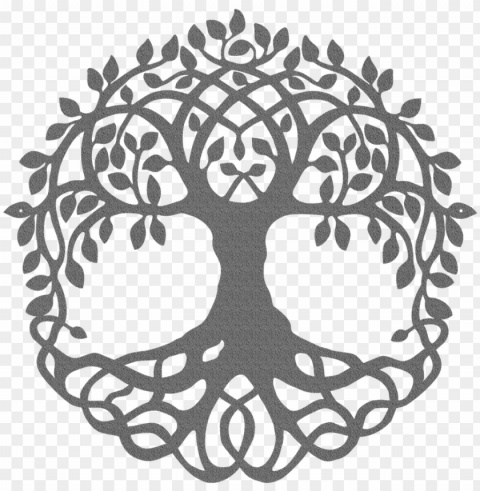 tree of life metal wall art sign - black and white tree of life clip art PNG free transparent