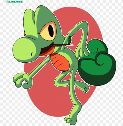 treecko - comics Clear Background PNG Isolated Design Element