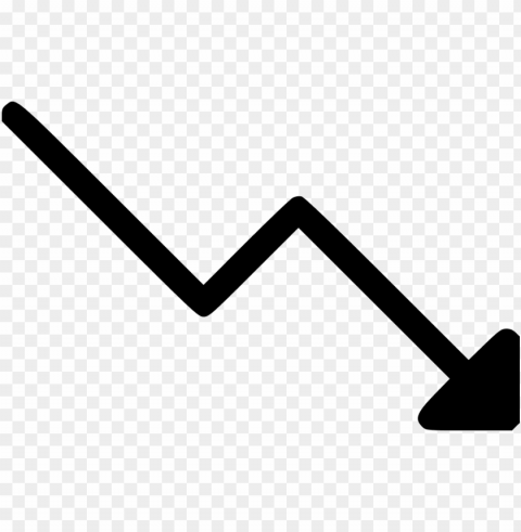 trending down arrow PNG images with no background needed