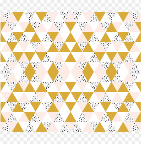 triangle wholecloth pale pink gold bw dots small - triangle Clear Background PNG Isolation PNG transparent with Clear Background ID 6c521976