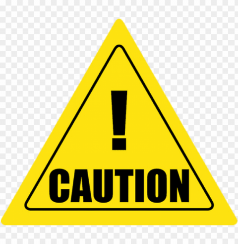 triangular caution sign PNG images with clear alpha layer