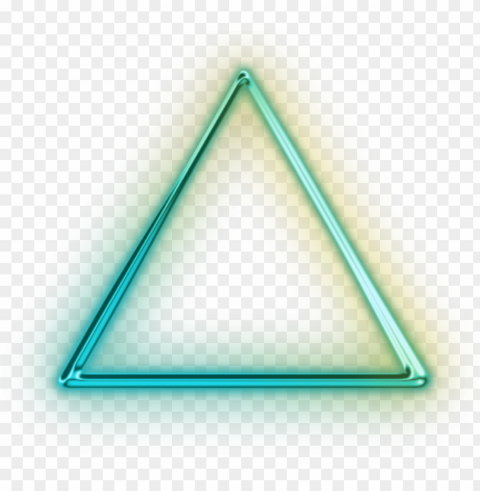 triangulo neon Isolated Item with Clear Background PNG
