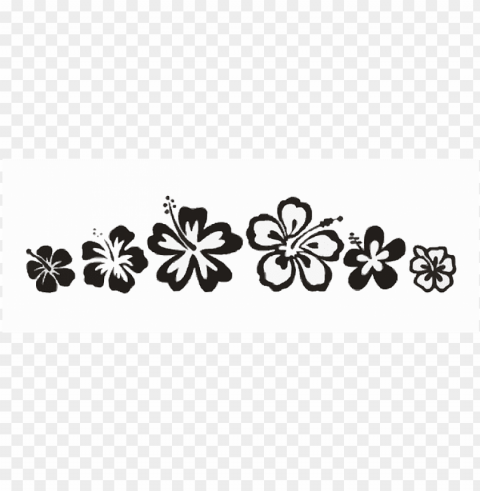 tribal pattern flower floral hawaii tattoo - tribal blomma Clear Background PNG Isolated Subject