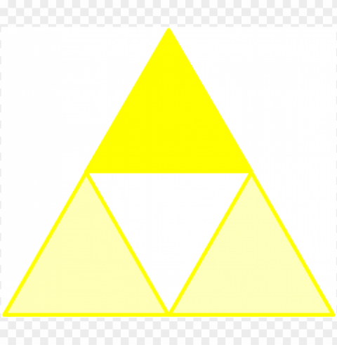 triforce PNG Graphic Isolated on Clear Background