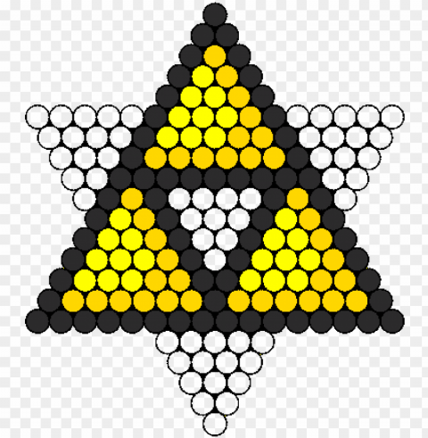 triforce of courage perler perler bead pattern bead - perler beads dallas cowboys Isolated Illustration in HighQuality Transparent PNG PNG transparent with Clear Background ID 3e2189c8