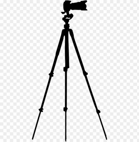tripod camera lens silhouette - camera on tripod Isolated Subject in Transparent PNG