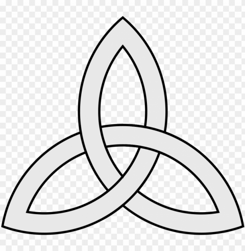 triquetra trinity symbol - simple celtic love knot Isolated Icon in Transparent PNG Format