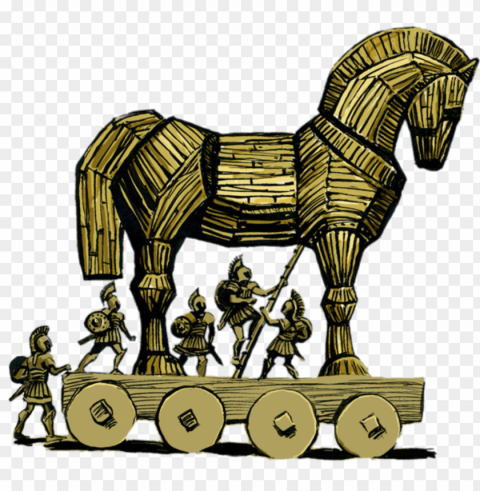 trojan horse illustration Background-less PNGs