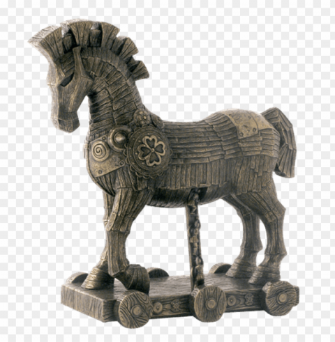 trojan horse statue Clean Background Isolated PNG Art