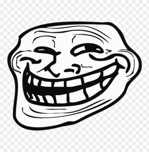 troll face vector download free Isolated Character in Transparent PNG Format