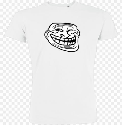 trollface t shirt stanley t shirt white PNG Isolated Illustration with Clear Background