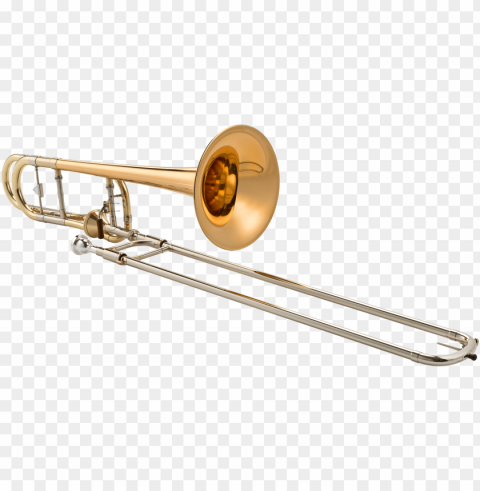 trombone Transparent Background Isolated PNG Design Element