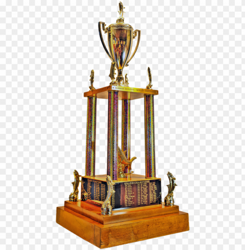 trophy clipart grand champion - gold cu PNG Image with Transparent Isolation
