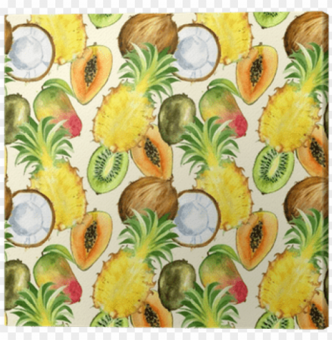 tropical fruit print fabric PNG transparent elements compilation