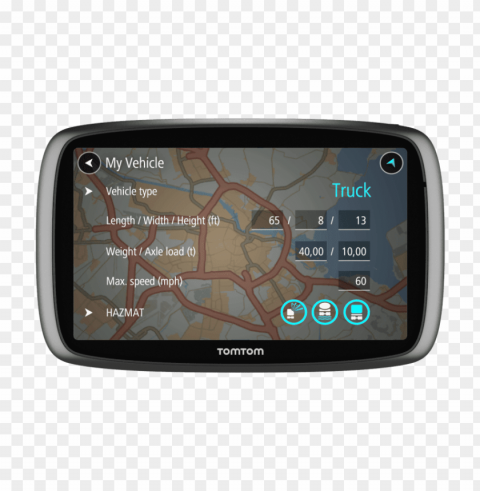 trucker 600 tomtom gps Clear PNG