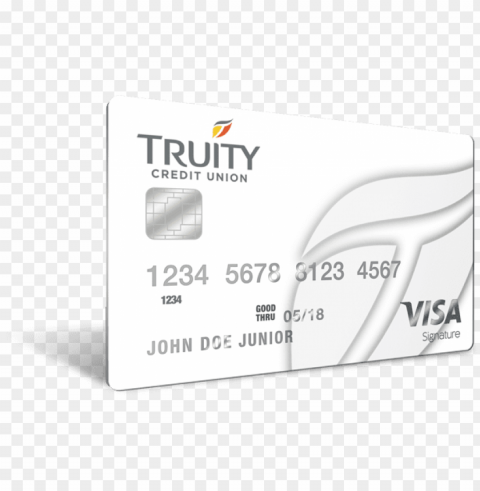 truity credit union's signature rewards card - truity credit union credit card Clear Background PNG Isolated Illustration